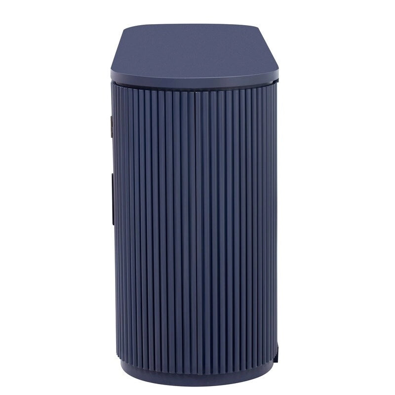 Meuble de rangement à 4 portes de 63 W avec poignées métalliques