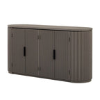 Meuble de rangement à 4 portes de 63 W avec poignées métalliques