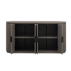 Meuble de rangement à 4 portes de 63 W avec poignées métalliques