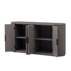 Meuble de rangement à 4 portes de 63 W avec poignées métalliques