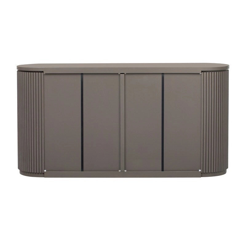 Meuble de rangement à 4 portes de 63 W avec poignées métalliques