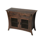 44 commodes d'appoint standard en bois massif marron foncé avec deux tiroirs