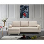 Canapé-lit d'angle réversible en tissu Hampton de US Pride Furniture