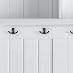 Meuble d'entrée 3-en-1 avec 4 crochets, porte-manteau, banc de rangement, 101,6 cm, pour entrée, couloir