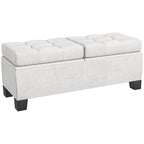 Banc de bout de lit rembourré avec cadre en acier
