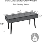 Banc d'entrée - 39,4P x 13,8L x 16,5H