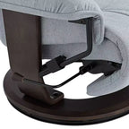 Fauteuil inclinable pivotant et réglable BenchMaster Annika en tissu bleu ciel