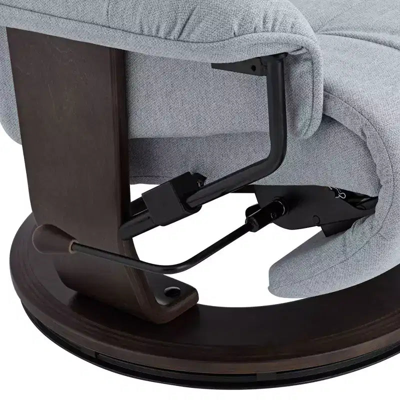Fauteuil inclinable pivotant et réglable BenchMaster Annika en tissu bleu ciel