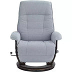 Fauteuil inclinable pivotant et réglable BenchMaster Annika en tissu bleu ciel