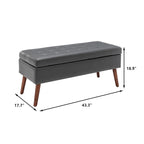Banc de rangement avec banc de rangement pour chambre à coucher, banc de bout de lit, banc de pied de lit, banc d'entrée, pouf de rangement