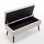Banc de rangement avec banc de rangement pour chambre à coucher, banc de bout de lit, banc de pied de lit, banc d'entrée, pouf de rangement