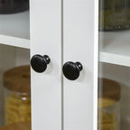 Armoire de cuisine autoportante avec étagères et tiroirs réglables - S/O