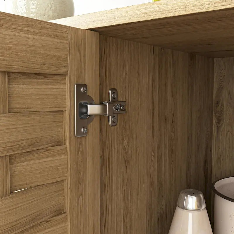 Meuble bas en bois avec étagère réglable