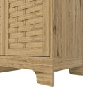 Meuble bas en bois avec étagère réglable