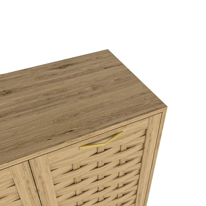 Meuble bas en bois avec étagère réglable