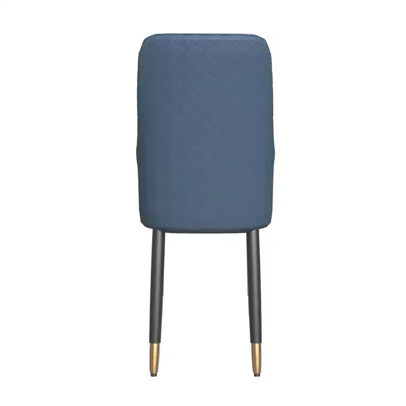 LeisureMod Allure Lot de 2 chaises de salle à manger modernes, assise et dossier rembourrés avec pieds en bois massif, chaises d'appoint contemporaines pour cuisine ou salle à manger