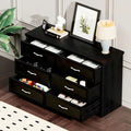 Commode de chambre moderne à 3 tiroirs avec commode à 6 tiroirs, organiseur de vêtements avec poignées métalliques