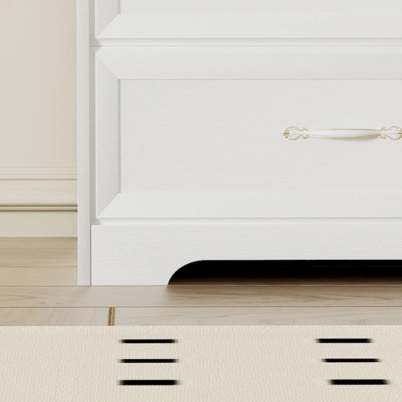 Commode de chambre moderne à 3 tiroirs avec commode à 6 tiroirs, organiseur de vêtements avec poignées métalliques