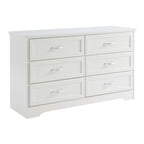 Commode de chambre moderne à 3 tiroirs avec commode à 6 tiroirs, organiseur de vêtements avec poignées métalliques