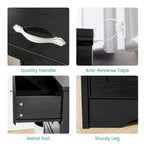 Commode de chambre moderne à 3 tiroirs avec commode à 6 tiroirs, organiseur de vêtements avec poignées métalliques