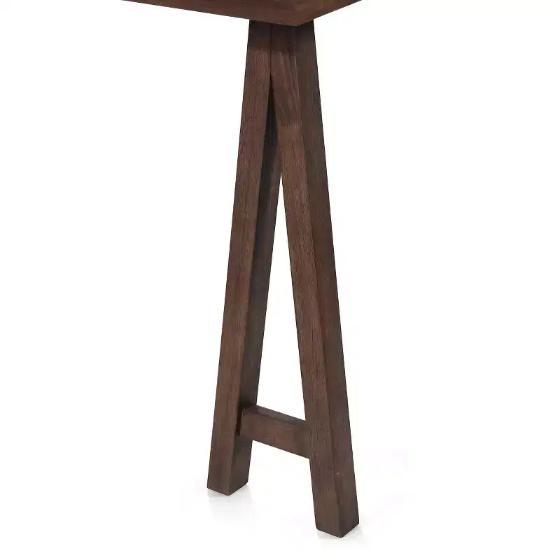 Ensemble de salle à manger GDFStudio Camilla 7 pièces en similicuir et bois d'hévéa
