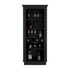 Meuble bar, Quatre porte-bouteilles intégrés, Salon, Noir