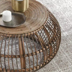 Christopher Knight Home Classic Dag Table basse ronde en rotin rustique, naturelle
