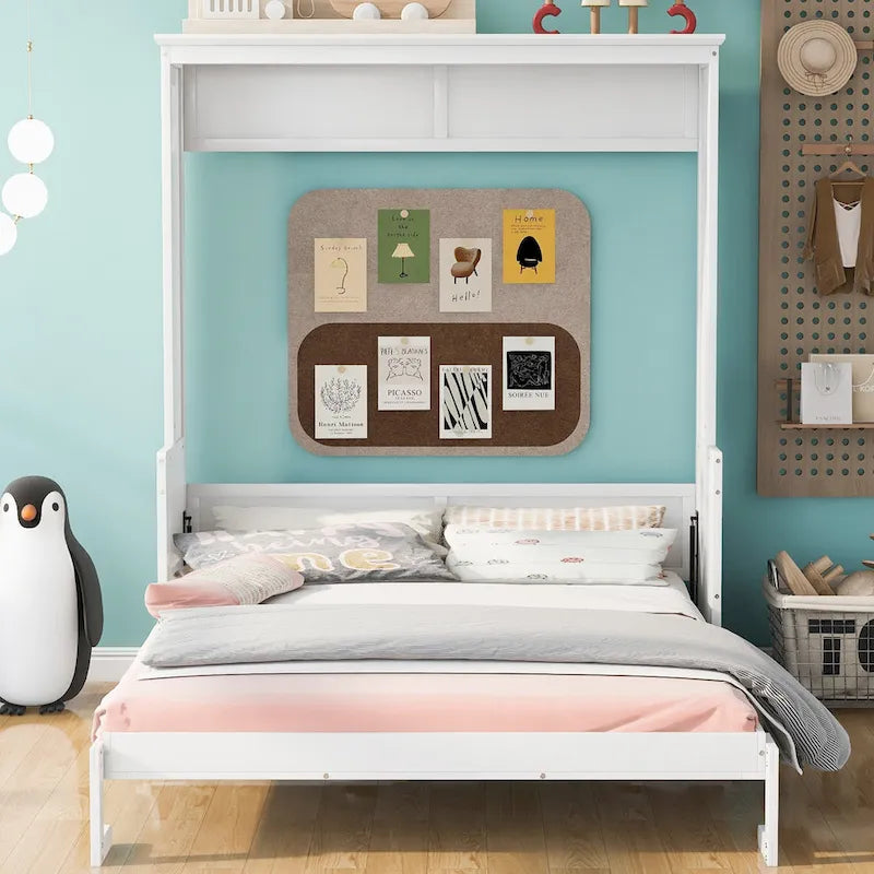 Lit escamotable queen size Nestfair avec étagère