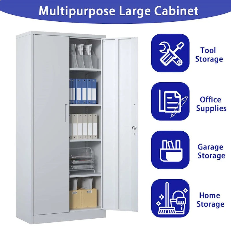 Armoire de rangement métallique pour garage