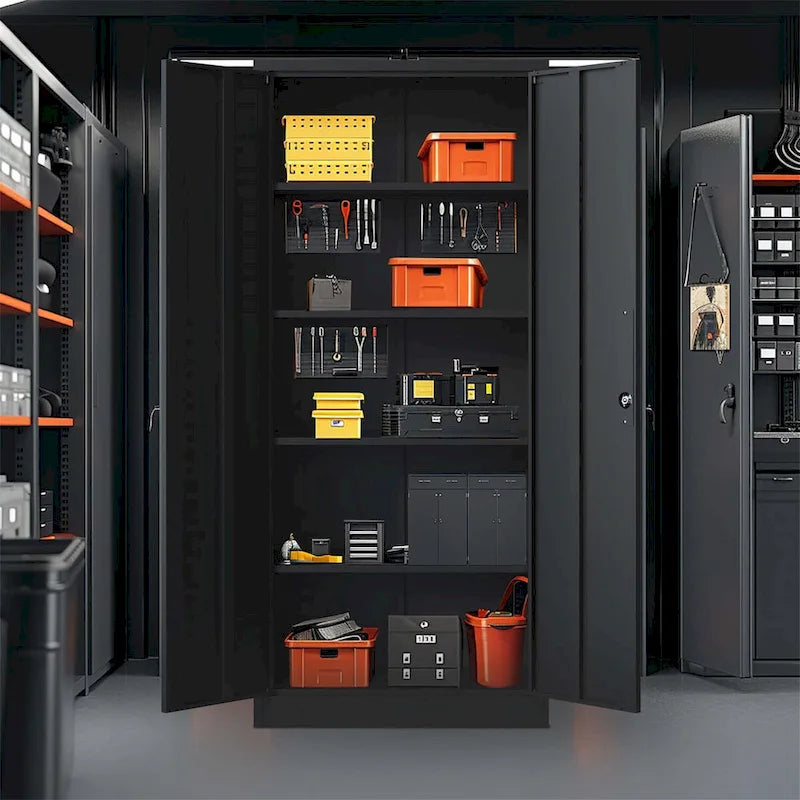 Armoire de rangement métallique pour garage