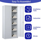 Armoire de rangement métallique pour garage