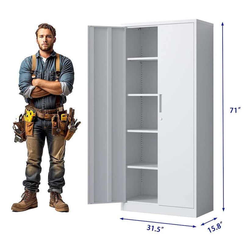 Armoire de rangement métallique pour garage