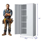 Armoire de rangement métallique pour garage