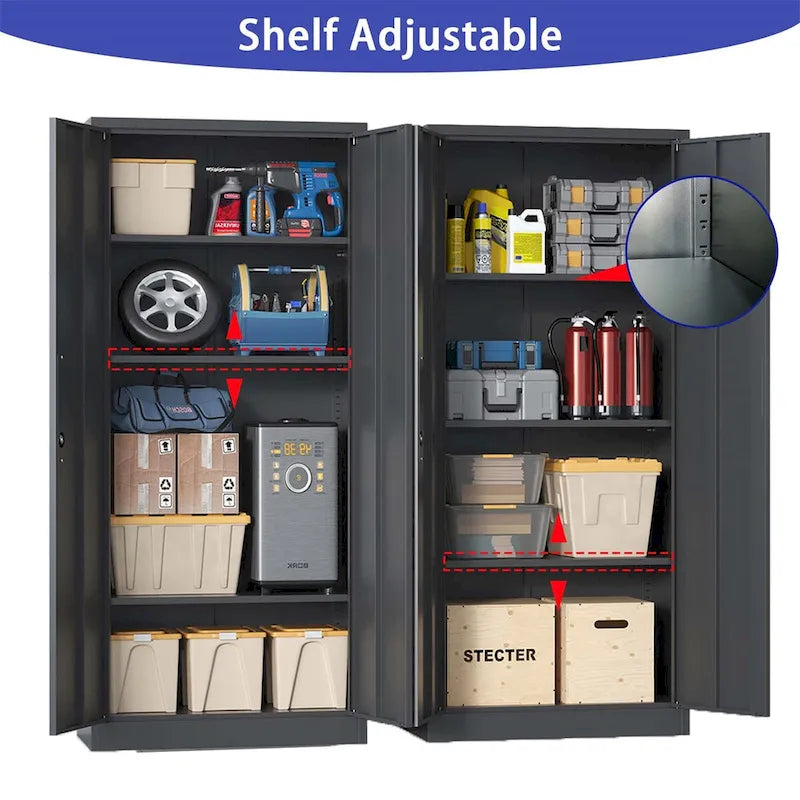 Armoire de rangement métallique pour garage