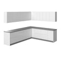 Cuisine Collection Moderne Blanc Brillant Taille du Meuble Bas 10x8,5 Pieds de Large - 102x120