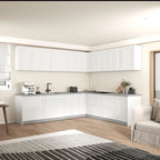 Cuisine Collection Moderne Blanc Brillant Taille du Meuble Bas 10x8,5 Pieds de Large - 102x120