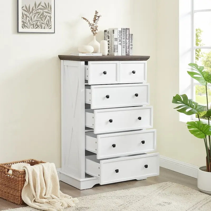 Commode haute à 6 tiroirs