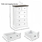 Commode haute à 6 tiroirs