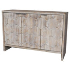 Meuble d'appoint style ferme, buffet en bois à 3 portes