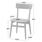 Lot de 2 chaises de salle à manger Newington Mid-Century Lifestorey