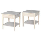 International Concepts Table basse Spencer en bois antique