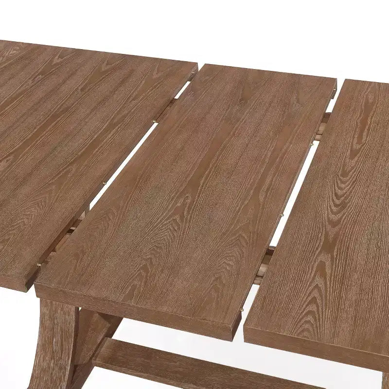 Christopher Knight Home Ensemble de salle à manger 7 pièces Hudson en tissu et bois clair