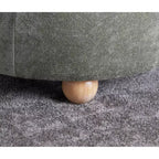 LumiSource Plateau Pouf Ottoman Tissu Naturel