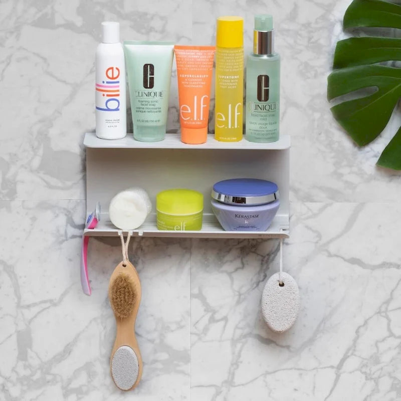 Étagère de douche double