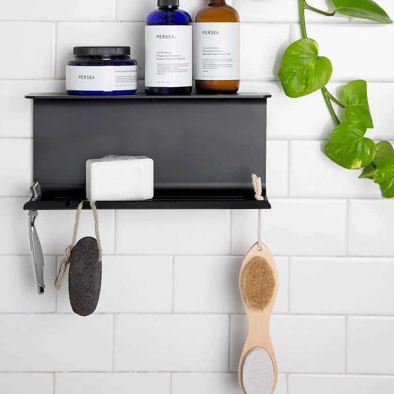 Étagère de douche double