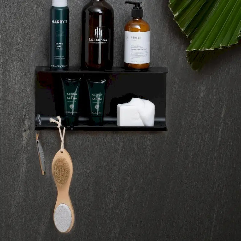 Étagère de douche double
