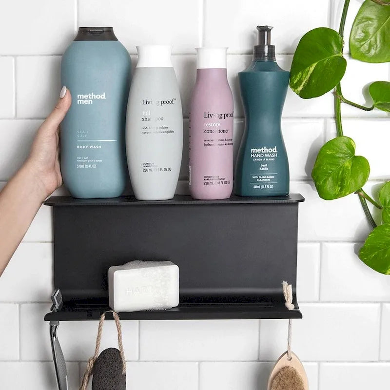 Étagère de douche double