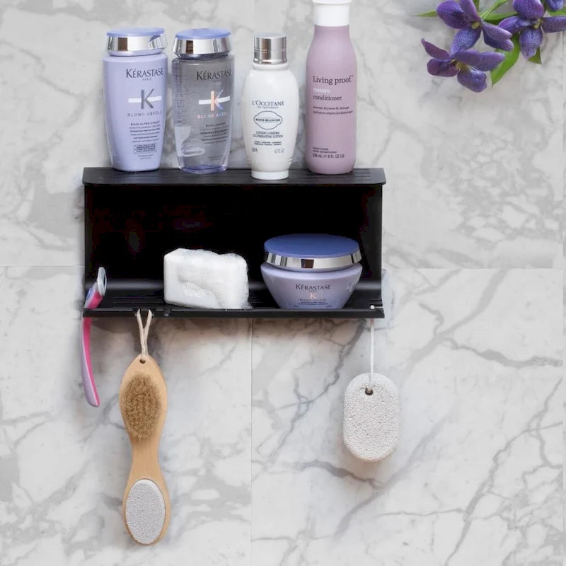 Étagère de douche double