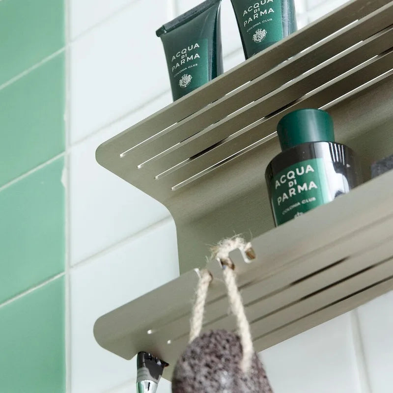 Étagère de douche double