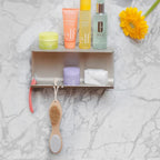 Étagère de douche double